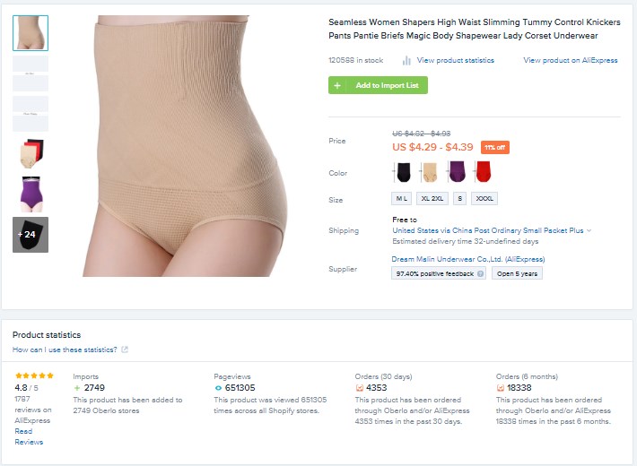 Best Shopify Product - Shapewear