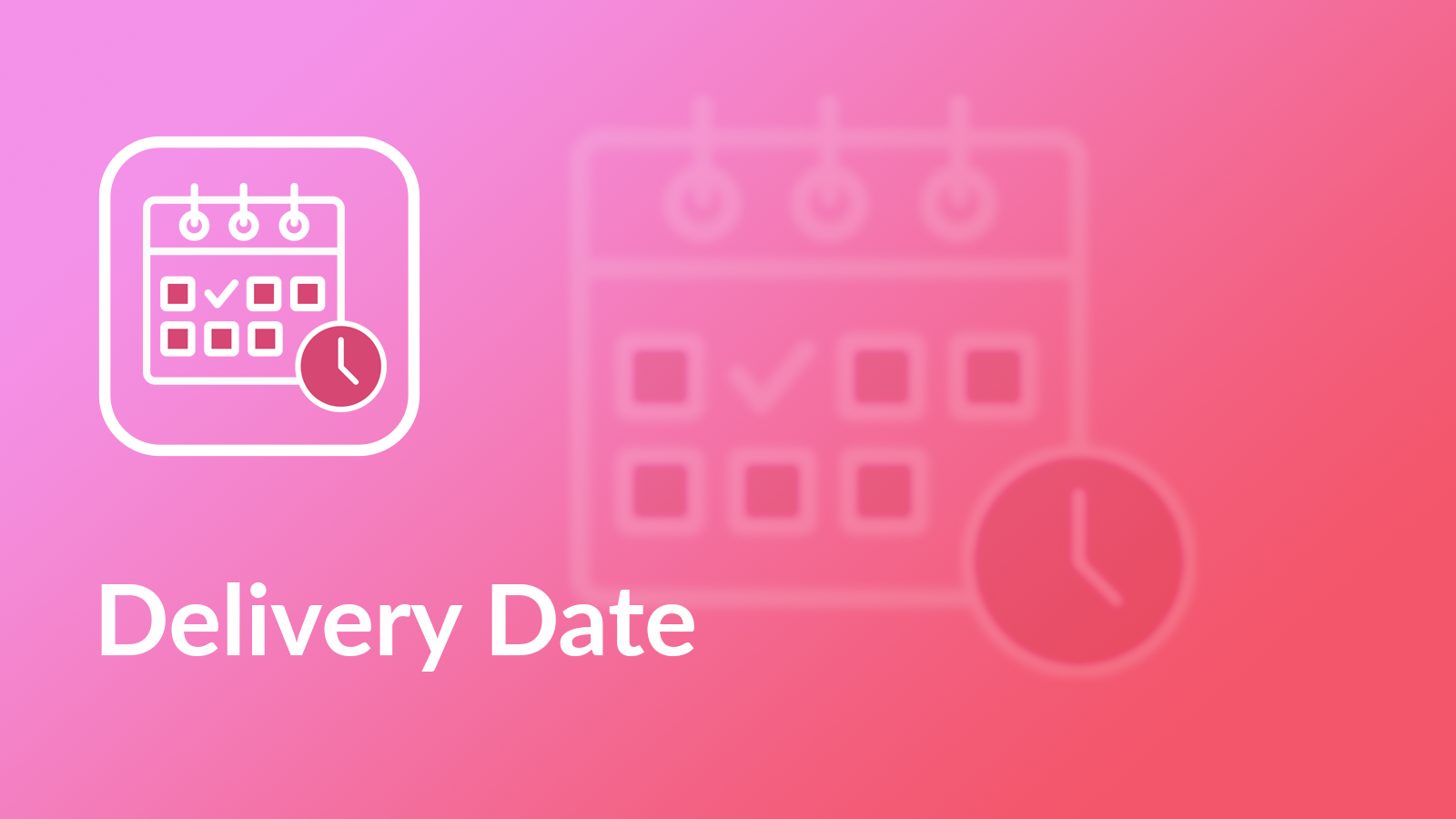Shopify Delivery Date & Time Suite